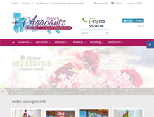 Tablet Screenshot of floristeriaagapanto.com